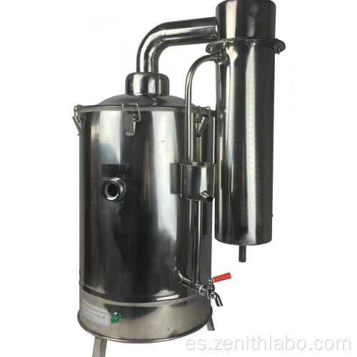 Laboratorio de destilador de agua de acero inoxidable